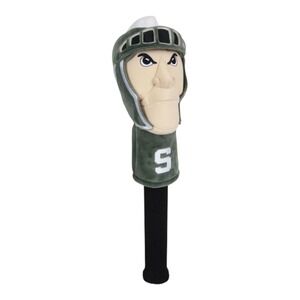 Michigan State Spartans Sparty Plush Mascot Golf Club Driver Head Cover NWT